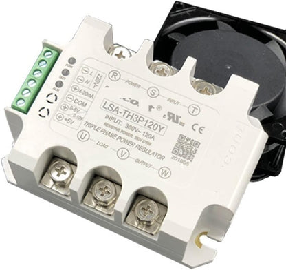 BBAUER Regulador de potencia regulador de voltaje de CA trifásico, tiristor, relé de estado sólido, atenuación 15A-200A, 1 unidad (color: solo módulo, tamaño: 200 A (50 KW))