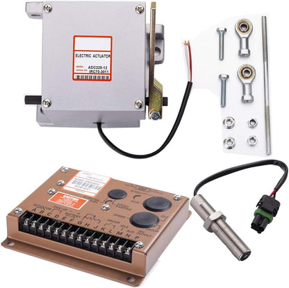 ADC225-12V Actuador + Gobernador ESD5500E + Sensor de captación magnética MPU 3034572 para generador 1 Juego Actuador del