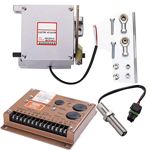 ADC225-12V Actuador + Gobernador ESD5500E + Sensor de captación magnética MPU 3034572 para generador 1 Juego Actuador del