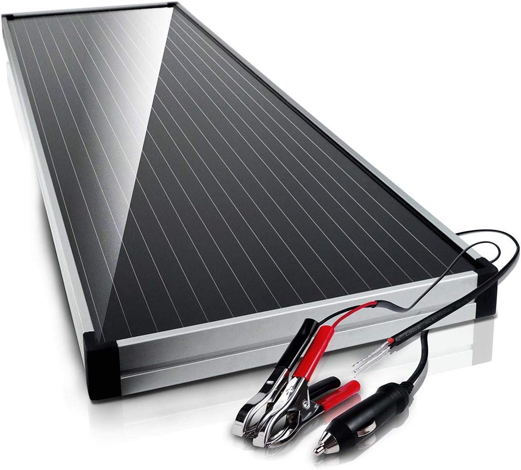 Schumacher SP-1500 - Cargador de batería solar / Mantenedor con controlador de carga solar de 15 W