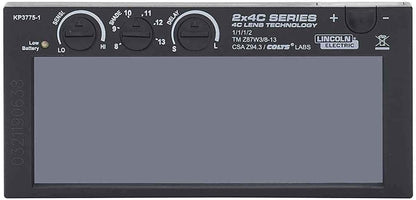 LINCOLN ELECTRIC Lente de soldadura de oscurecimiento automático serie C 2x4, sombra variable 8-13 KP3775-1