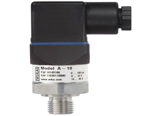 Wika A-10 - Transmisor de presión para industrias junto con certificado de calibración de INSTRUKART