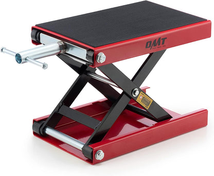 Orion Motor Tech Soporte Central de Gato de Tijera para Elevación de Motocicleta Rango Altura de 10-36 CM, Motocicletas de hasta 1/2 Ton Ser Aplicable (Gris)
